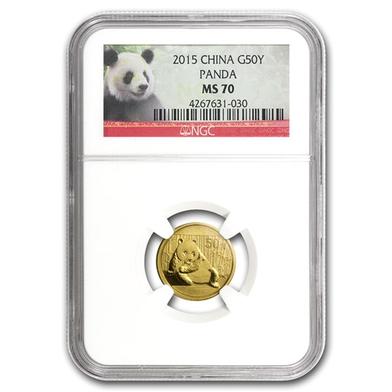 2015 China 1/10 oz Gold Panda MS-70 NGC 2015 China 1/10 oz Gold Panda MS-70 NGC
